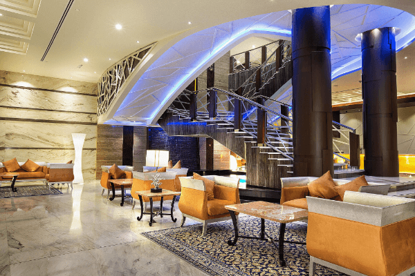Dubai Football Tournament Hotel lobby