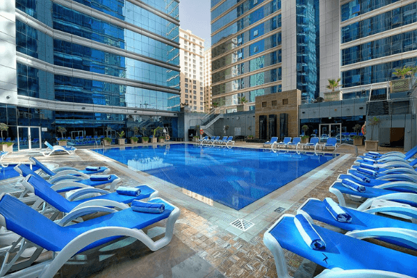 Dubai Football Tournament Hotel pool